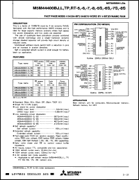 Click here to download M5M44400BRT-7 Datasheet