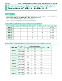 Click here to download MM1112XS Datasheet