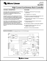 Click here to download ML4901CS Datasheet