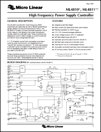 Click here to download ML4810 Datasheet