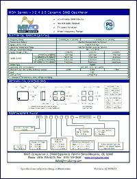 Click here to download MSH2050S Datasheet