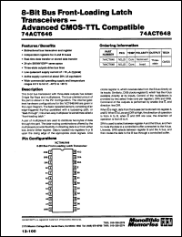 Click here to download 54ACT648W Datasheet