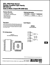 Click here to download MC10H118NSHRP Datasheet