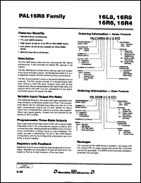 Click here to download PAL16R6A2MJ883B Datasheet