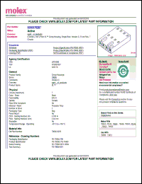 Click here to download 0050579207 Datasheet