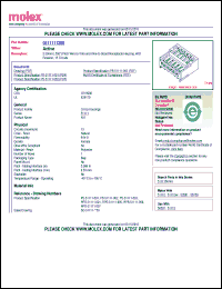 Click here to download 0511111300 Datasheet