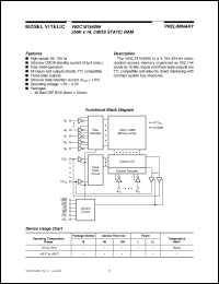 Click here to download V62C18164096LL-100B Datasheet