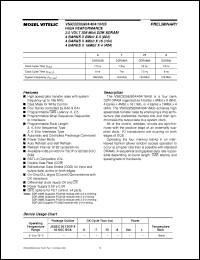 Click here to download V58C2256164SXT8 Datasheet