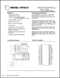 Click here to download V62C3162048L-70B Datasheet