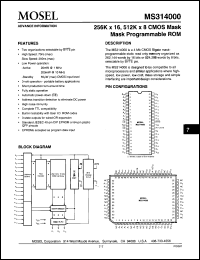 Click here to download MS314000-100PC Datasheet