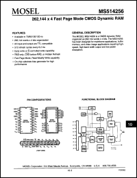 Click here to download MS514256-80SC Datasheet