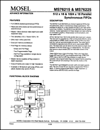 Click here to download MS76225-30GC Datasheet