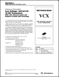 Click here to download MC74VCX16245DT Datasheet