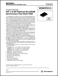 Click here to download MCM63P631ATQ75 Datasheet