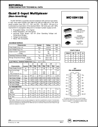 Click here to download MC10H158P Datasheet