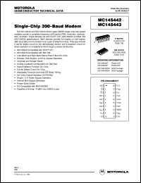 Click here to download MC145443P Datasheet