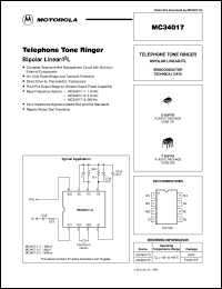 Click here to download MC34017P Datasheet