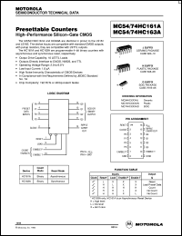 Click here to download MC74HC161AD Datasheet