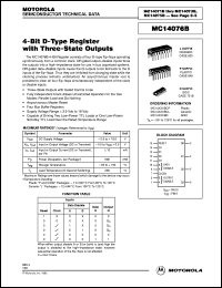 Click here to download MC14076BCP Datasheet