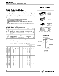 Click here to download MC14527BDW Datasheet