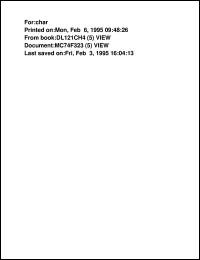 Click here to download MC74F323DW Datasheet