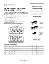 Click here to download SN54LS541J Datasheet