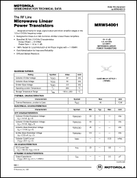 Click here to download MRW54001 Datasheet