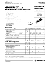 Click here to download MURP20020CT Datasheet