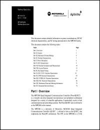 Click here to download XPC860TCZP50nn Datasheet