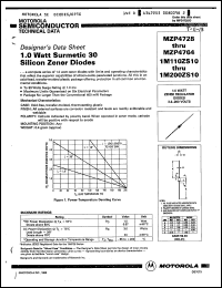 Click here to download MZP4764 Datasheet