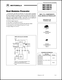 Click here to download MC12017 Datasheet