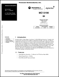 Click here to download MC13190D Datasheet