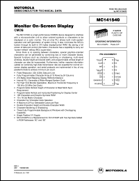 Click here to download MC141540P4 Datasheet