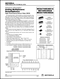 Click here to download MC54HC4051AJ Datasheet