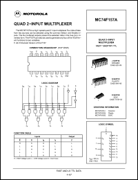 Click here to download MC74F157J Datasheet