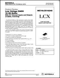 Click here to download MC74LCX16240 Datasheet