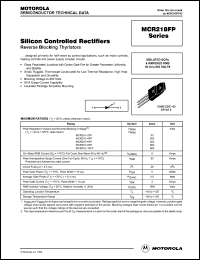 Click here to download MCR218FP Datasheet