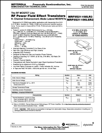 Click here to download MRF5S21100LR3 Datasheet