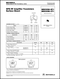 Click here to download MSC2295BT1 Datasheet