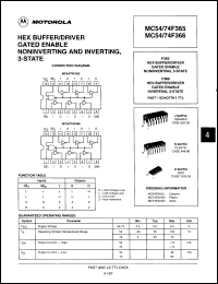 Click here to download MC74F366J Datasheet