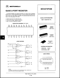 Click here to download MC74F398JDS Datasheet