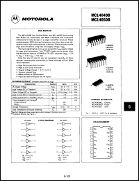 Click here to download MC14050BCPD Datasheet