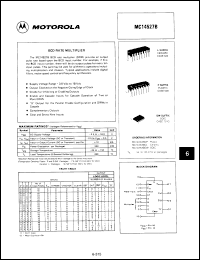 Click here to download MC14527BALDS Datasheet