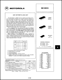 Click here to download MC14581BALDS Datasheet