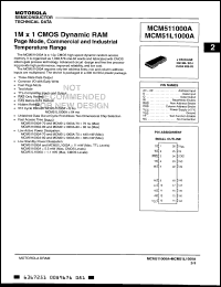 Click here to download MCM511000BZ80 Datasheet