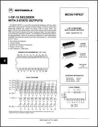 Click here to download MC74F537ND Datasheet