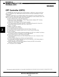 Click here to download MC6845LDS Datasheet