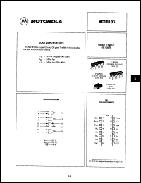 Click here to download MC10103LDS Datasheet