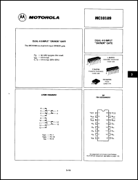 Click here to download MC10109LD Datasheet