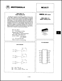 Click here to download MC10177LDS Datasheet